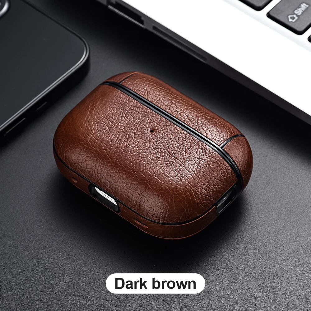 Leather PU Earphone Cover For AirPods Pro 3 2025 Case For AirPods Pro 2 2nd Pro2 Cases For AirPods 5 4 3 2 Funda Headphone Coque