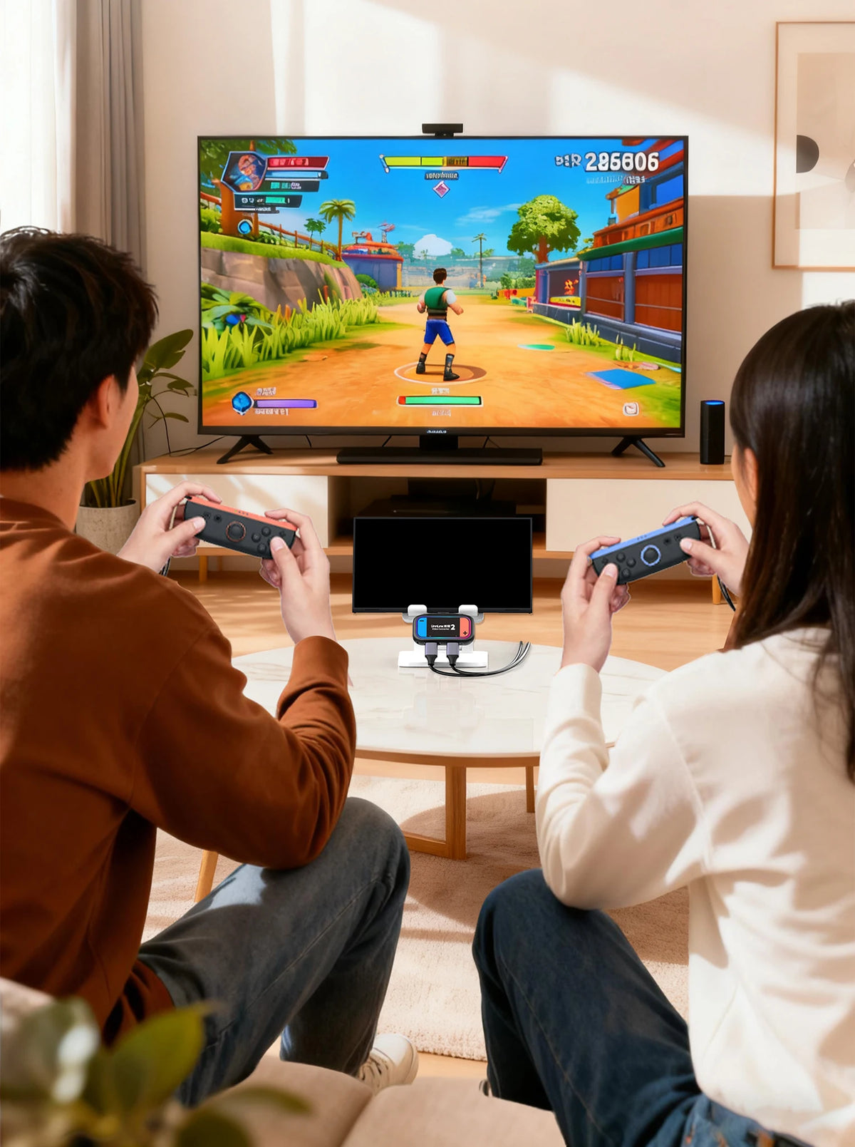 Unnlink Portable Docking Station for Nintendo Switch 2, Mini Travel Dock with 4K HDMI Output & PD Charging for NS2 to TV/Monitor