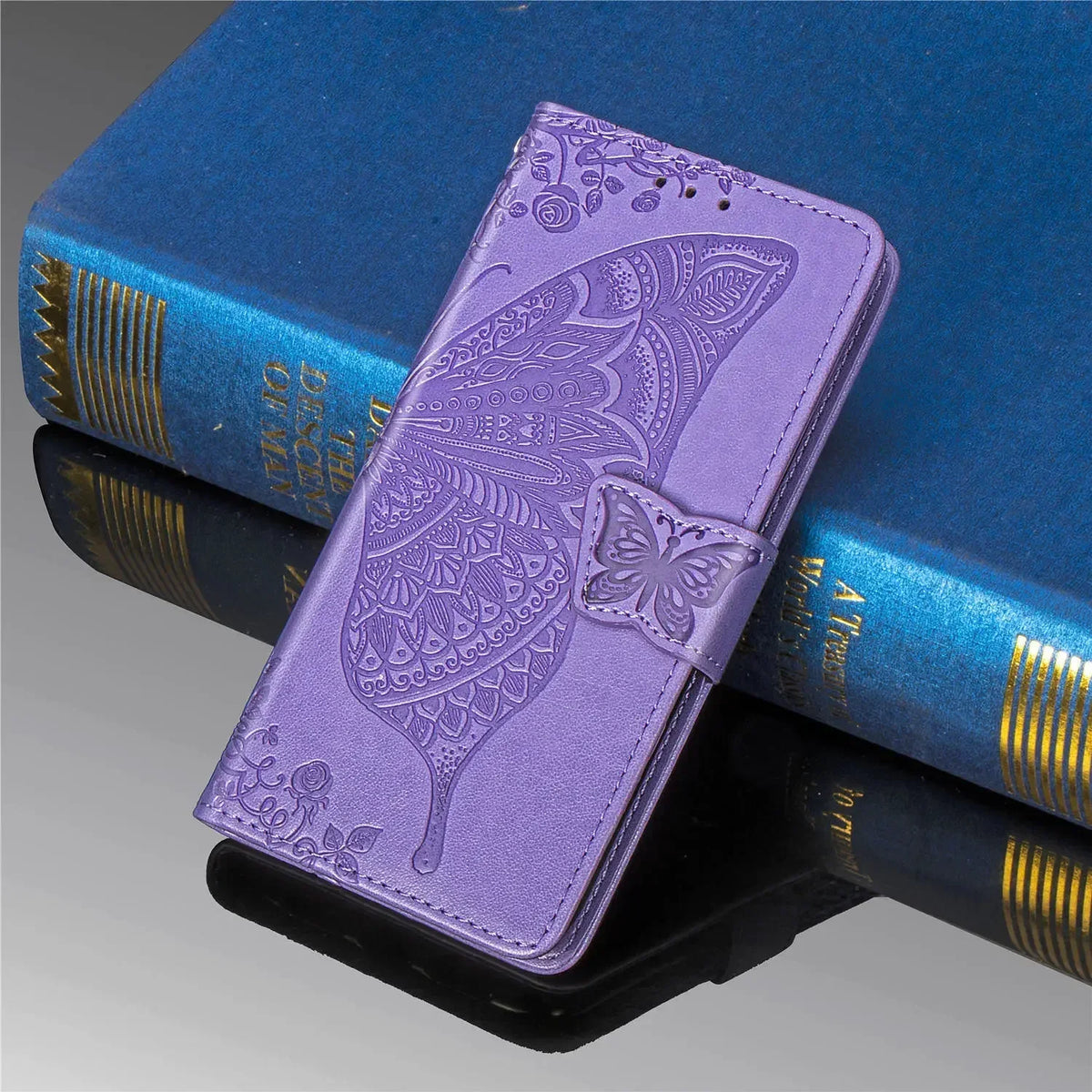 Butterfly Leather Etui for Coque Samsung Z Fold 8 Ultra 4 2 Fold5 Fold6 7 Flip Case Samsung Galaxy Z Fold 5 6 Wallet Cover Funda