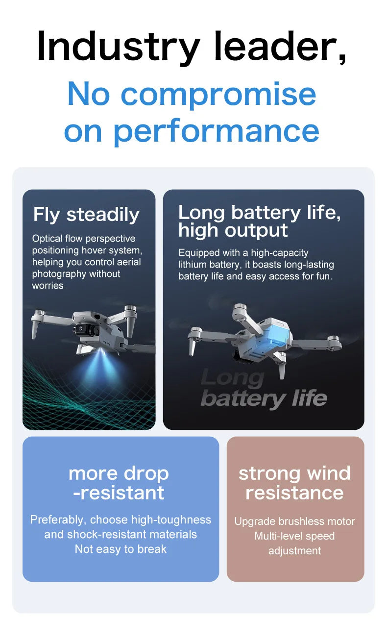 Aeri100 Drone with VR Optical Flow Positioning Brushless Motor HD Aerial Photography Dual Camera Remote Control Aircraft