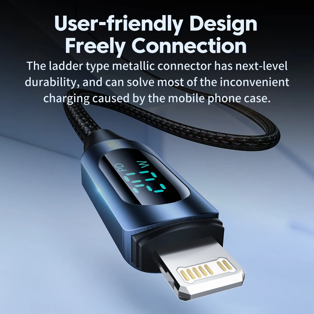 Toocki USB C Lighting Cable For iPhone 14 13 12 Pro Max X Xr 8 7 Plus PD 20W Fast Charger Lighting Data Wire Cord For iPad 1m