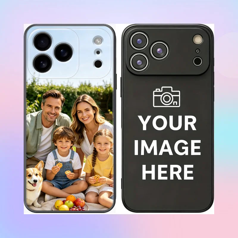 Customized Photo Silicone Soft Phone Case For iPhone 17 16 15 14 13 12 11 Series Customized Phone Cover Shockproof Bumper Fudna