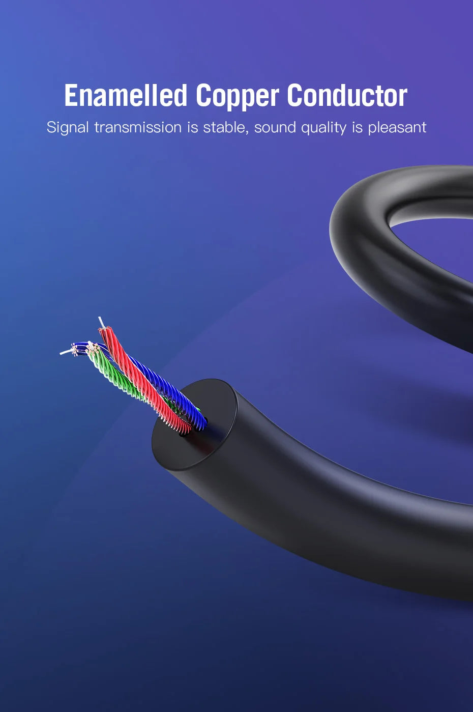 Vention Aux Cable 2.5mm to 3.5mm Audio Cable Jack 3.5 to 2.5 Male Aux Cable For Car Smartphone Speaker Headphone Mobile Phone
