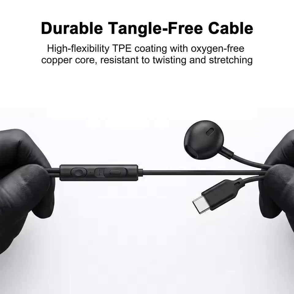 For Samsung Headphones Type C Wired In Ear Earphones HiFi Surround Sound USB C Earbuds For Samsung Galaxy S26 S25 S24 S23 S22