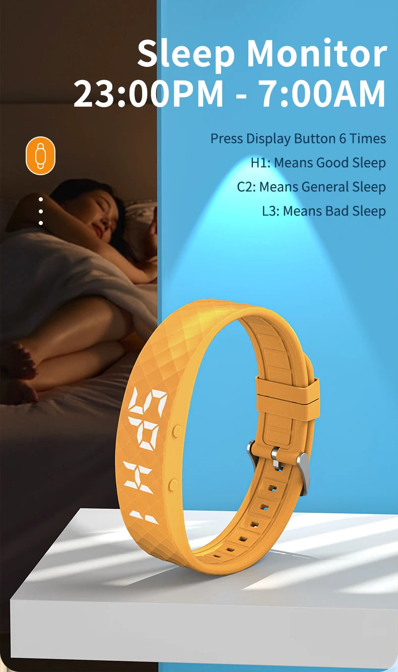 Smart Bracelet LED Digital Waterproof Smart Clock Smartband With running pedometer Monitor Smart Band Vibration Alarm Reminder