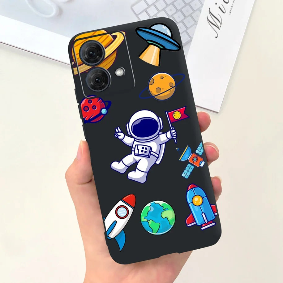 For Motorola Moto G54 Case Moto G84 Phone Cover Cute Astronaut Slim TPU Soft Silicone Funda For MotoG54 MotoG84 5G XT2343-1 Capa