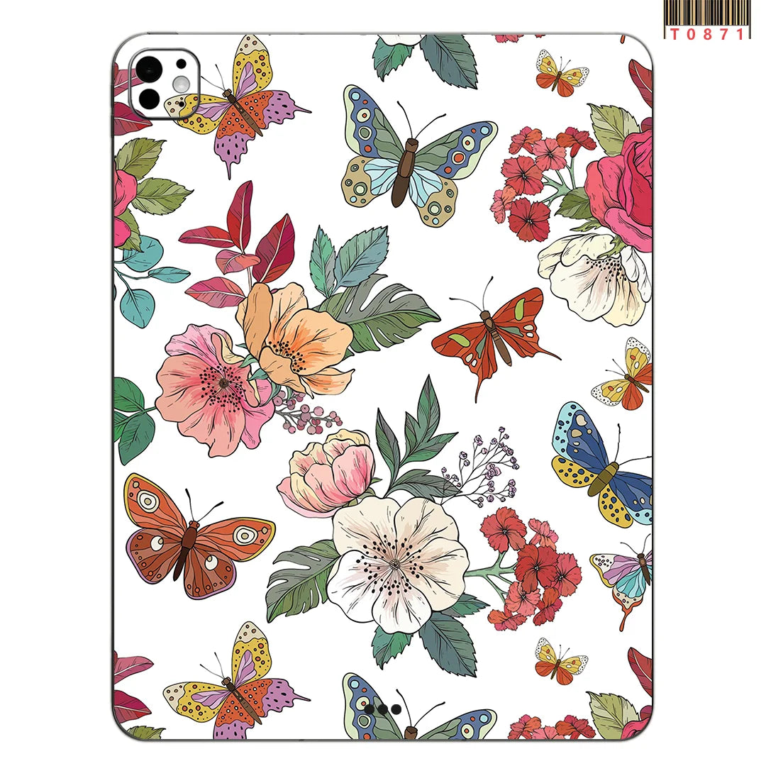 For iPad Pro 11 2025 AIR 13 11 2025 2024 Mini 7 6 Full Cover Colorful Back Film Covers Decal Skin Protector Sticker
