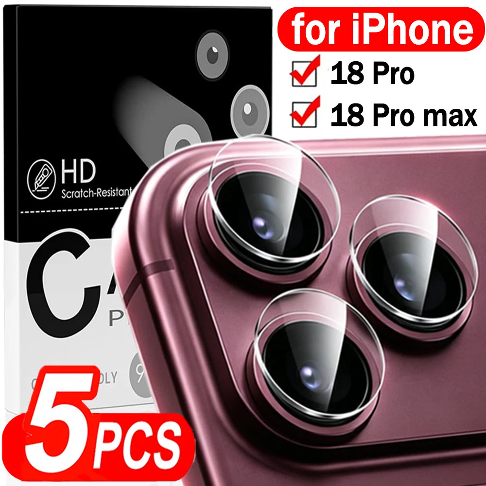 1-5sets Tempered Glass for IPhone 18 Ultra Fold 18 Pro Max HD Clear Camera Lens Protector Anti-scratch Protective Back Lens Film