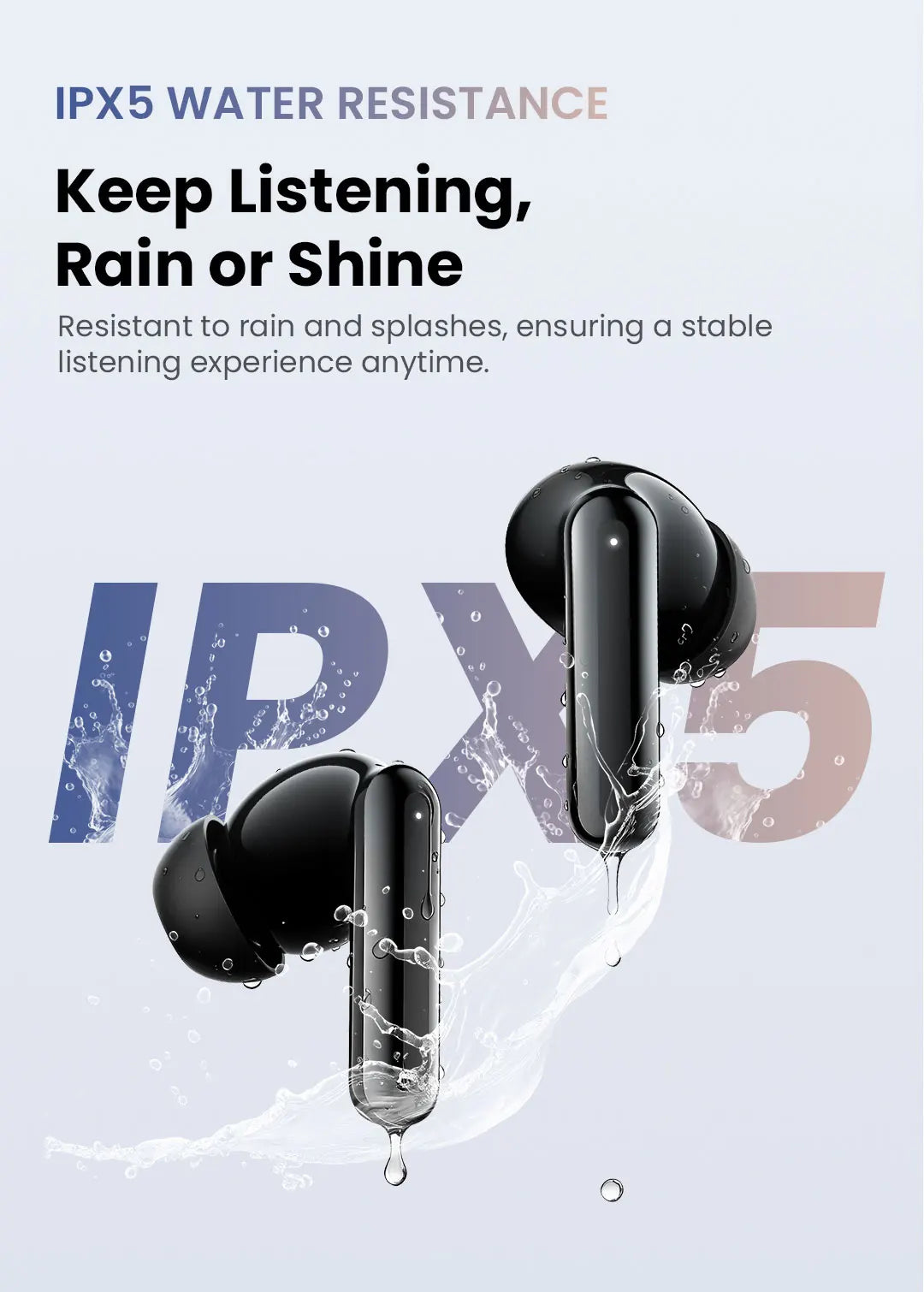 HAYLOU Flowbuds N50 ANC Bluetooth 6.0 Wireless Earphones Active Noise Cancellation 6 Mics AI Claer Call Earbuds 32H Playtime