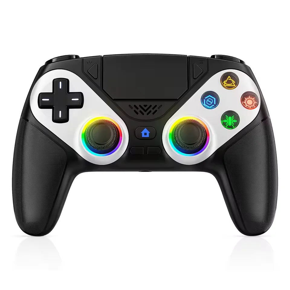 RGB Gamepad For Playstation 5/PS5 Pro/Slim/PC Wireless PS5 Controller 3D Game Joystick Dual Vibration Macro/Turbo Function