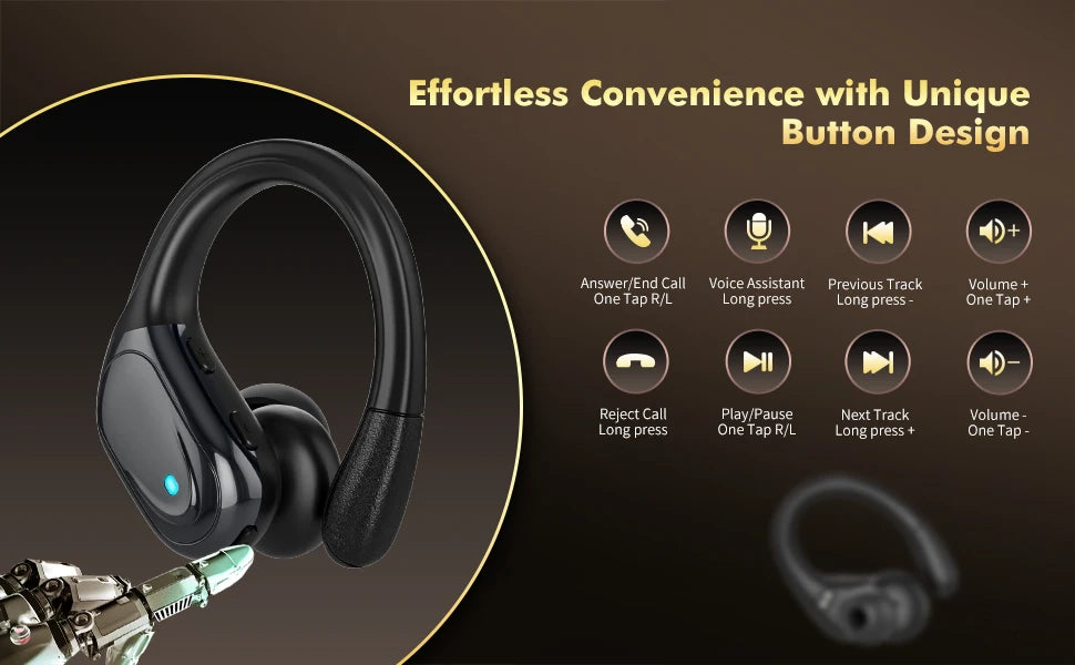 New BX17 TWS Wireless Headphone Bluetooth 5.4 Earphone Stereo Headsets Mini Earbud Sports Binaural Earphones with Mic for iPhone