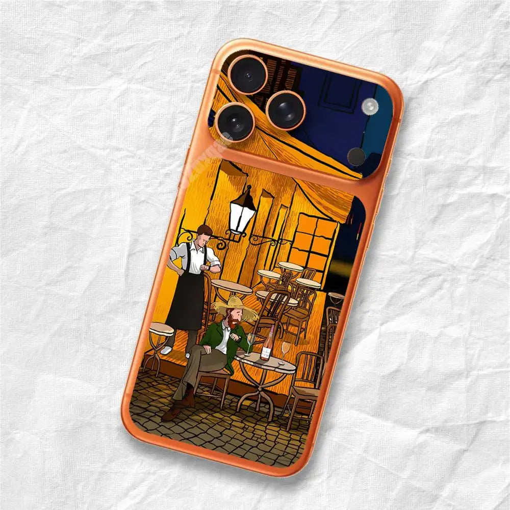 Vincent Van Gogh Style Art Removable UV Film for iPhone 17 Pro 17 ProMax HD Decal Skin