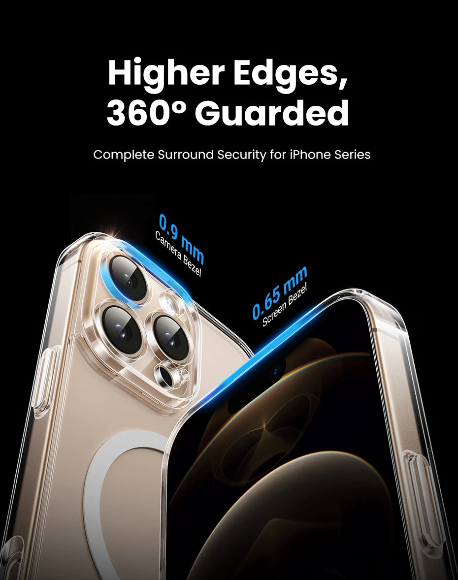 UGREEN Magnetic Case for iPhone 16 Pro Max Case Shockproof Cover for iPhone 15 14 13 Pro Max 14 Plus 16pro Macsafe TPU Cases