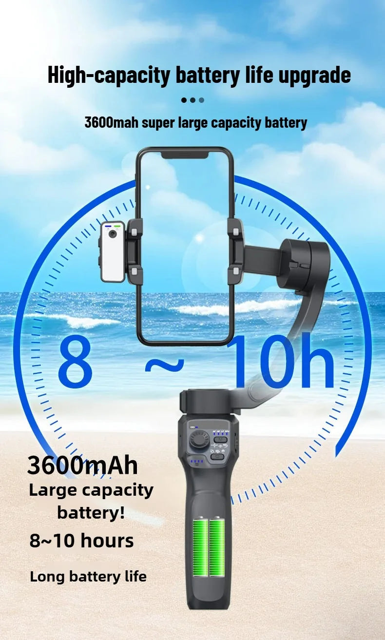 Mobile gimbal stabilizer ,Phone Stabilizer for Video Recording with Face/Object Tracking,3-Axis Gimbal for Android,iPhone