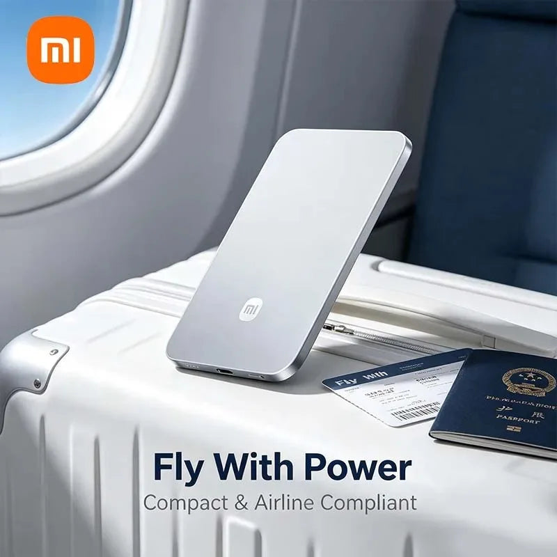 Xiaomi Jinshajiang 5000mAh 22.5W MAX Ultra Thin Portable External Battery Fast Charging Power Bank for iPhone Smartphones
