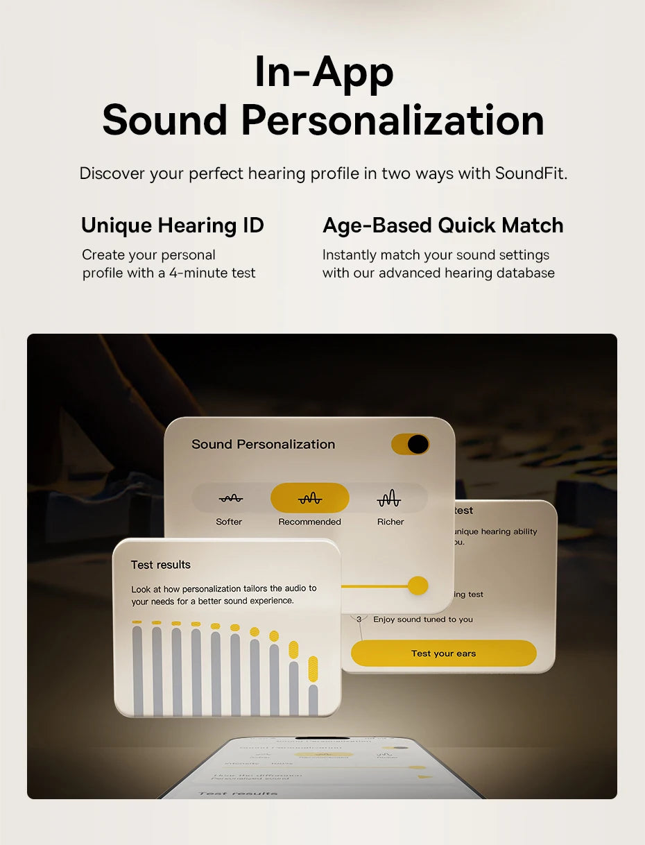 Baseus Bowie MP1 ANC Bluetooth 6.0 True Wireless Earbuds -55dB Adaptive Hybrid ANC Earphones Hi-Res LDAC 6-Mic ENC In-Ear Buds