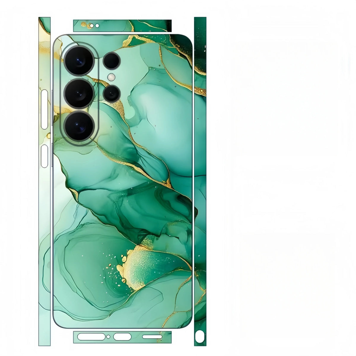 Marble Sticker Skin for Samsung S24 Ultra S26 S25 Phone Skin Wrap Back Film for Frame Camera Protective Decal