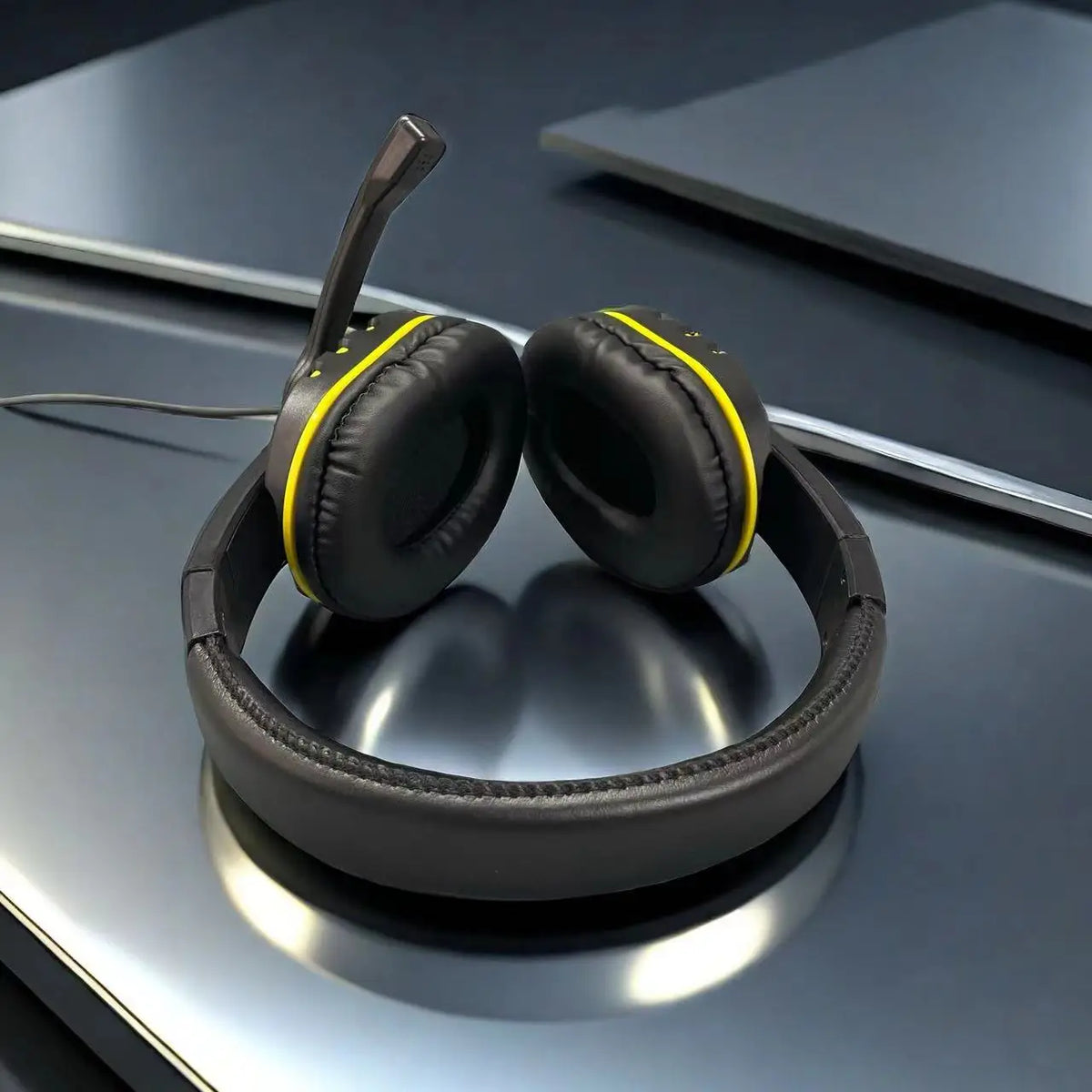 7260 Wired Headphones with Microphone,Suitable for work meetings、Study Recording、Entertainment Games,Compatible:PS4/PS5/Xbox One