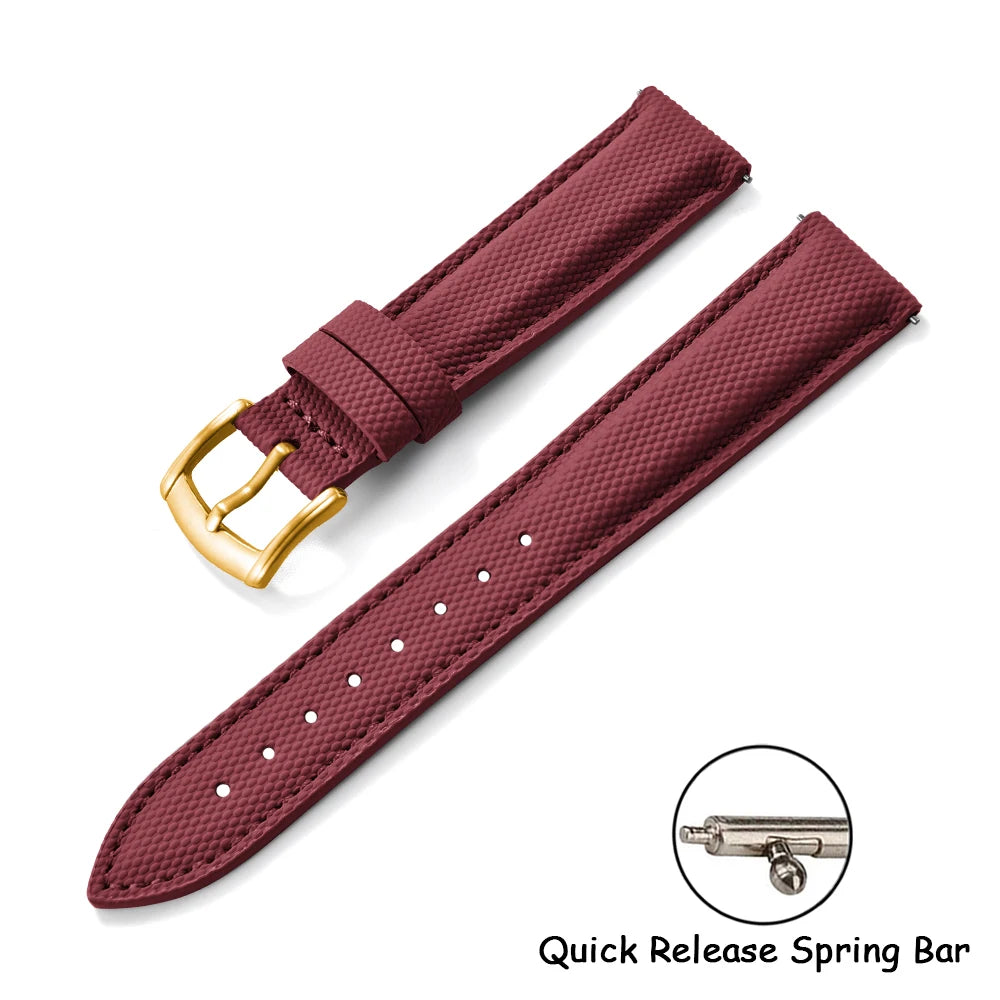 New Coated Sailcloth Strap 18/19/20/22mm Sport Fabric Waterproof WristBand Universal Accessories For Smart Watch Huawei/Samsung