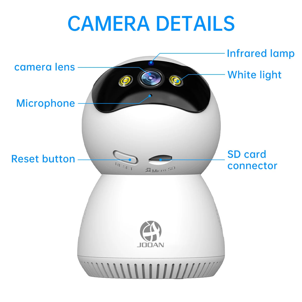 JOOAN 5MP 3MP Smart Home 5G WiFi Security Camera Indoor Wireless IP Surveillance Camera AI Tracking Night Vision Baby Monitor