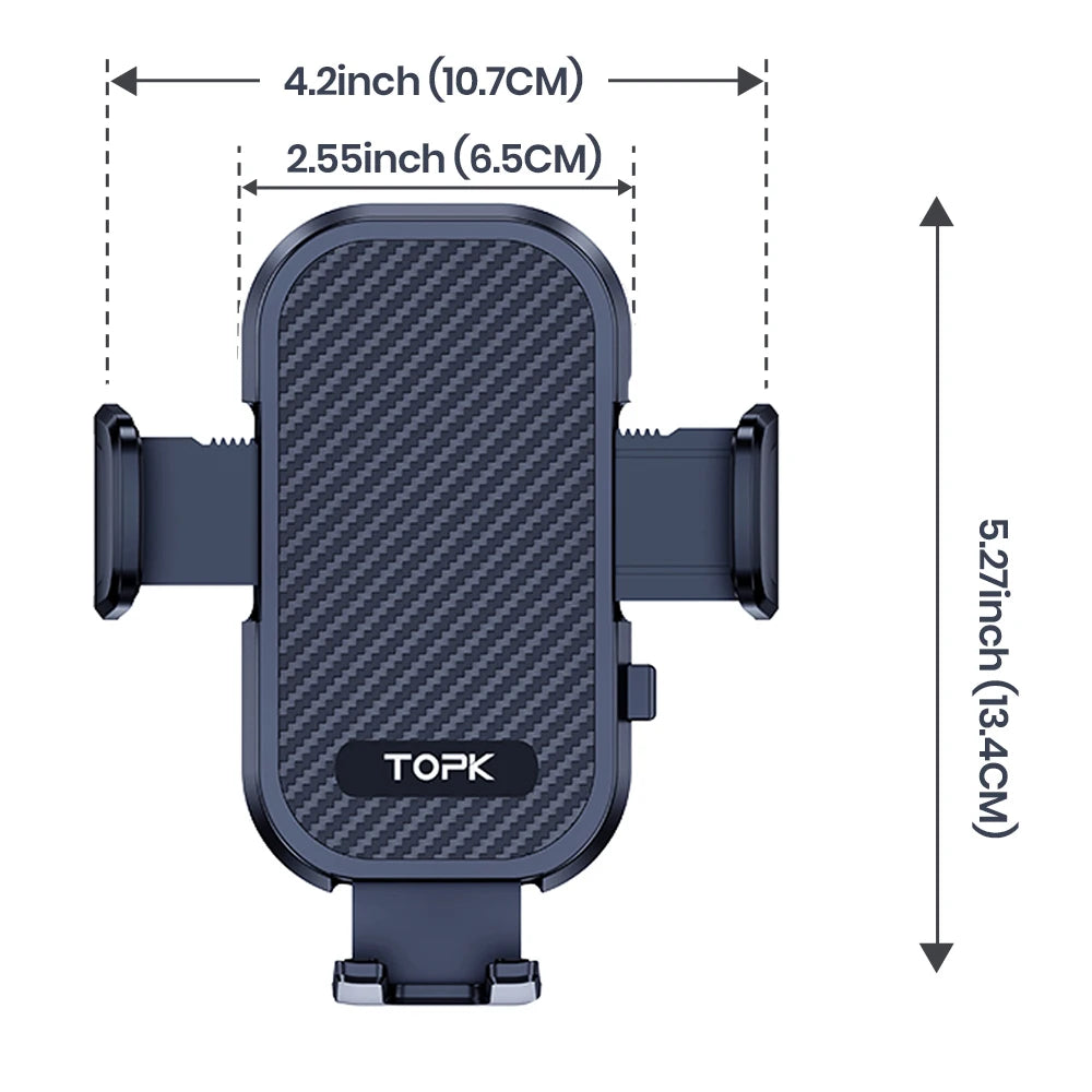 TOPK Upgraded Hook Clip Car Holder FOR Phone, Air Vent Universal Mount, Super Stable Fit for iPhone Truck Smartphones