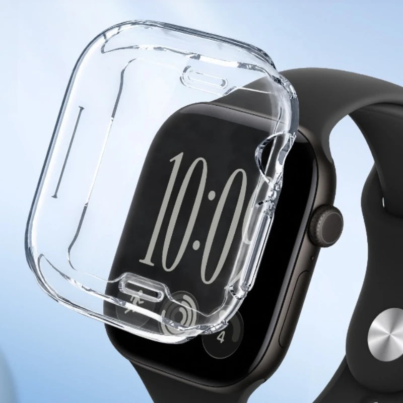 Screen Protector for Apple Watch 41mm 44mm 40mm 45mm 46mm 42mm TPU Full Cover bumper Case iWatch Series 12 11 10 9 8 7 SE 6 5