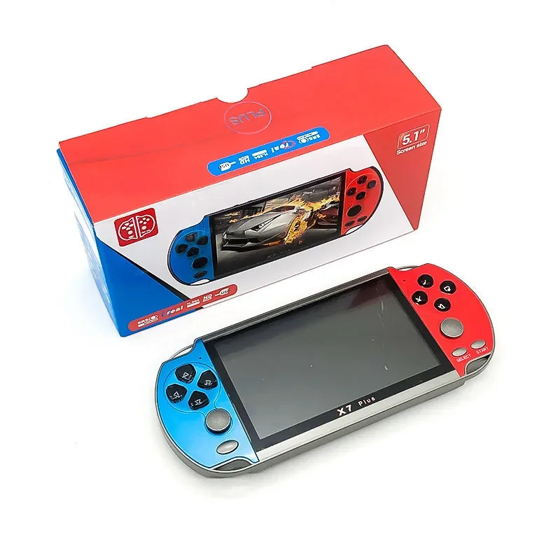 Nostalgic 8G double joystick PSP game console 5.1 inch high definition large screen x7 plus handheld game console