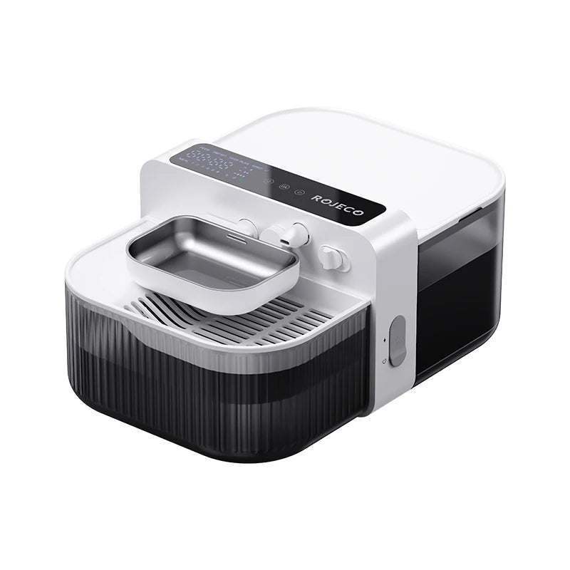ROJECO Wireless Cat Water Fountain Smart Pet Water Dispenser for Cat 2000mAh Automatic Sewage Separation Cat Drinking Fountain