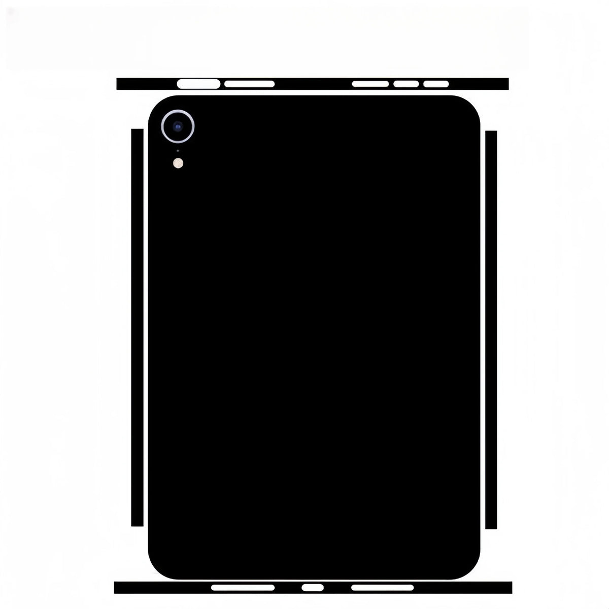 For iPad Pro 2022 2021 2018 12.9 11 Mini 7 6 Full Cover Colorful Back Film Covers Decal Skin Protector Sticker