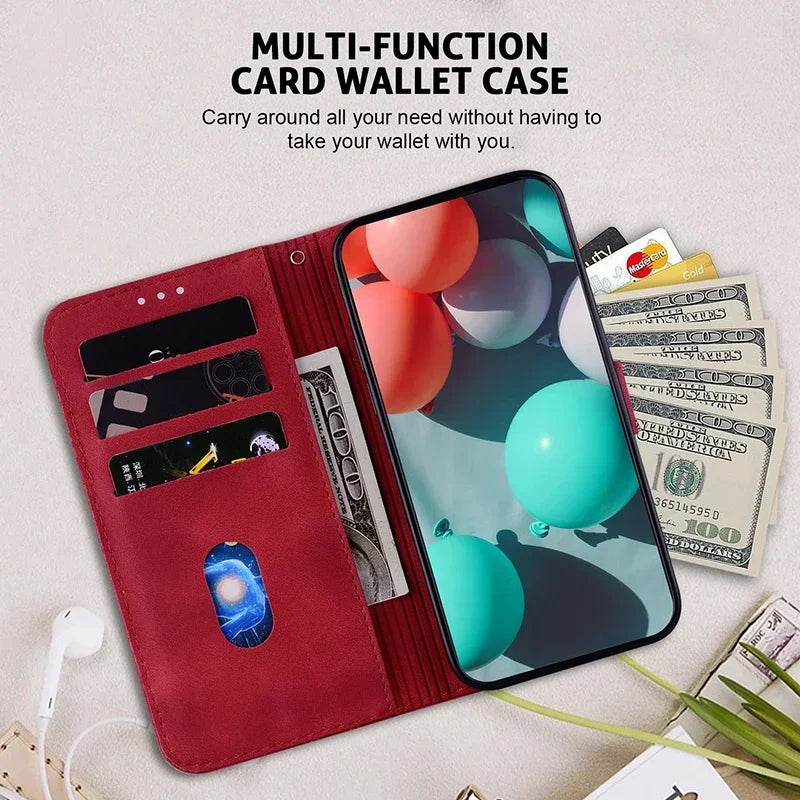Stand Flip Wallet Case For Google Pixel 4 5 6 6A 8 8a 9 7 7A Pro Pixel 9 Pro 3A XL Leather Protect Cover