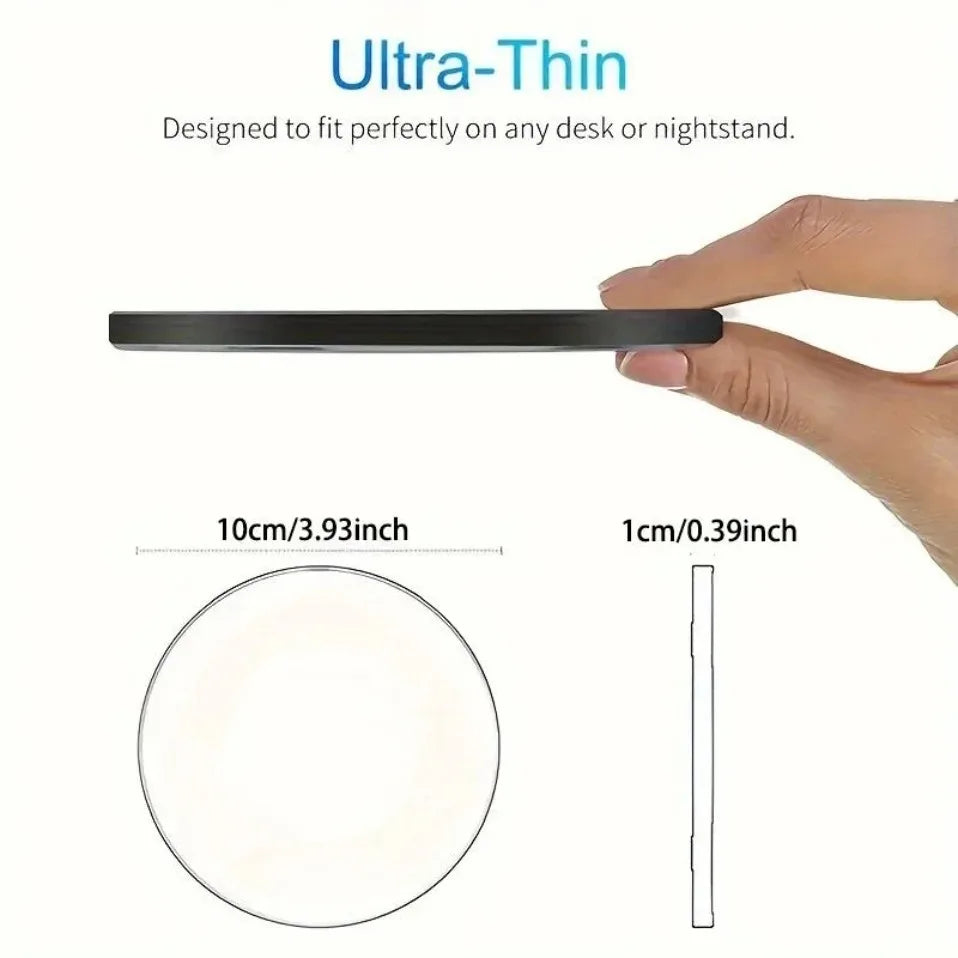 Ultra-Thin Fast Wireless Charger Pad for Samsung Galaxy S25 iPhone 17 16 15 14 13 Pro Max Wireless Induction Charging Station