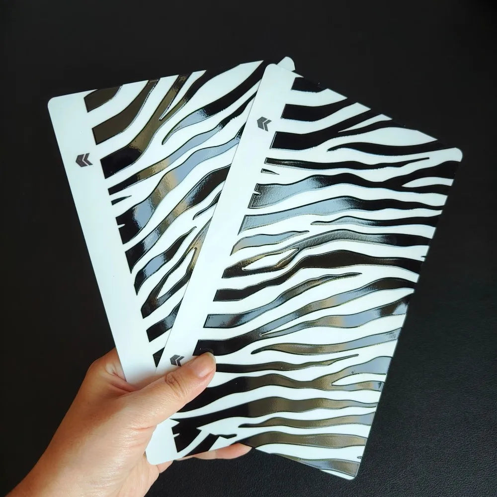 VORMIR 50pcs Zebra Leopard Texture 3D Transparent Phone Back Skins Decoration Stickers for Hydrogel Film Cutting Machine
