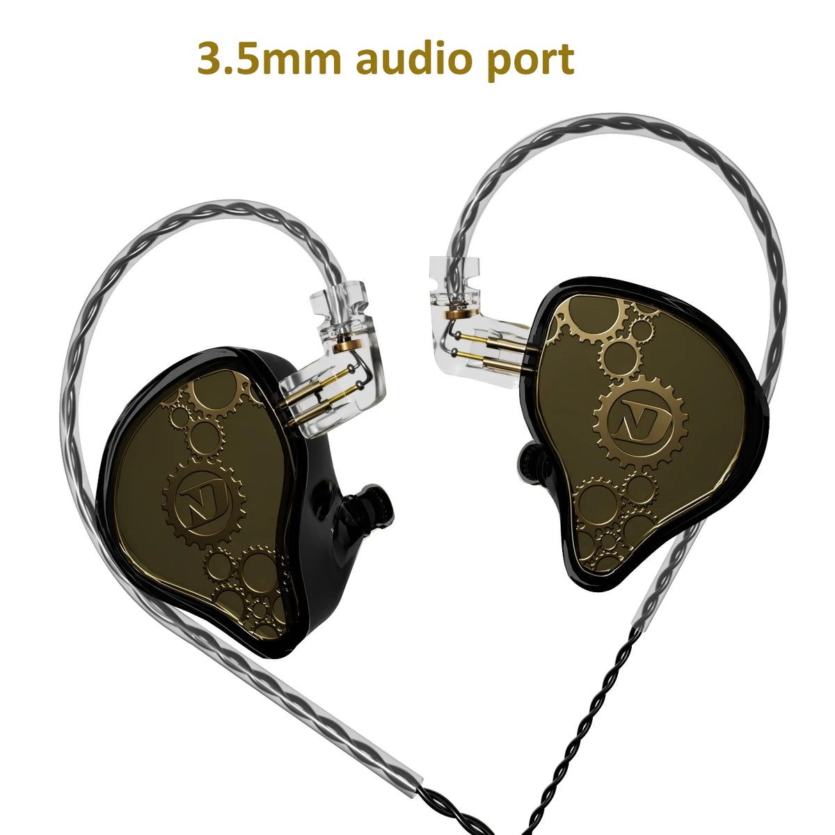 ND Venus Type C/3.5mm Wired Headphones Dynamic Drive HiFi Bass Stereo Music Earphones Noise Cancelling Game Headset For Phone PC