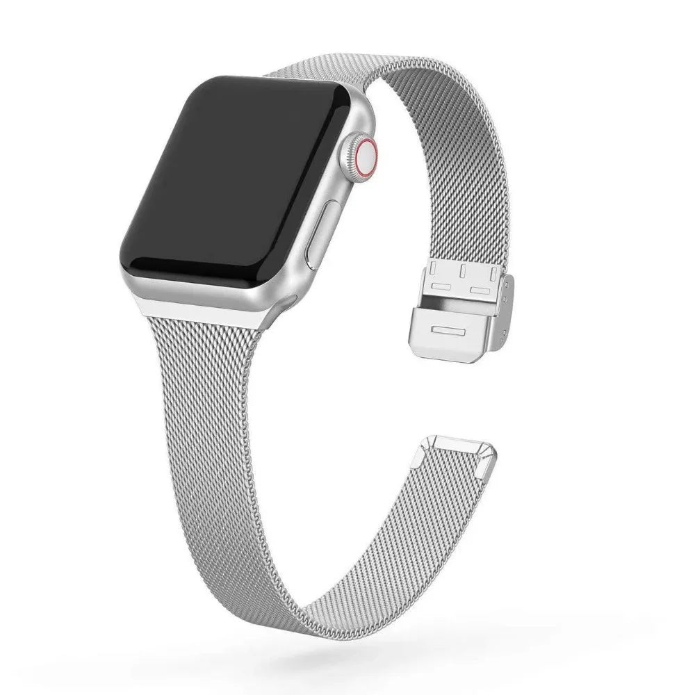 Milanese Strap for Apple Watch 44mm 40mm 45mm 41mm 46mm 42mm 49mm Metal Bracelet iWatch Series 12 11 10 Ultra 9 8 7 6 5 SE3 band