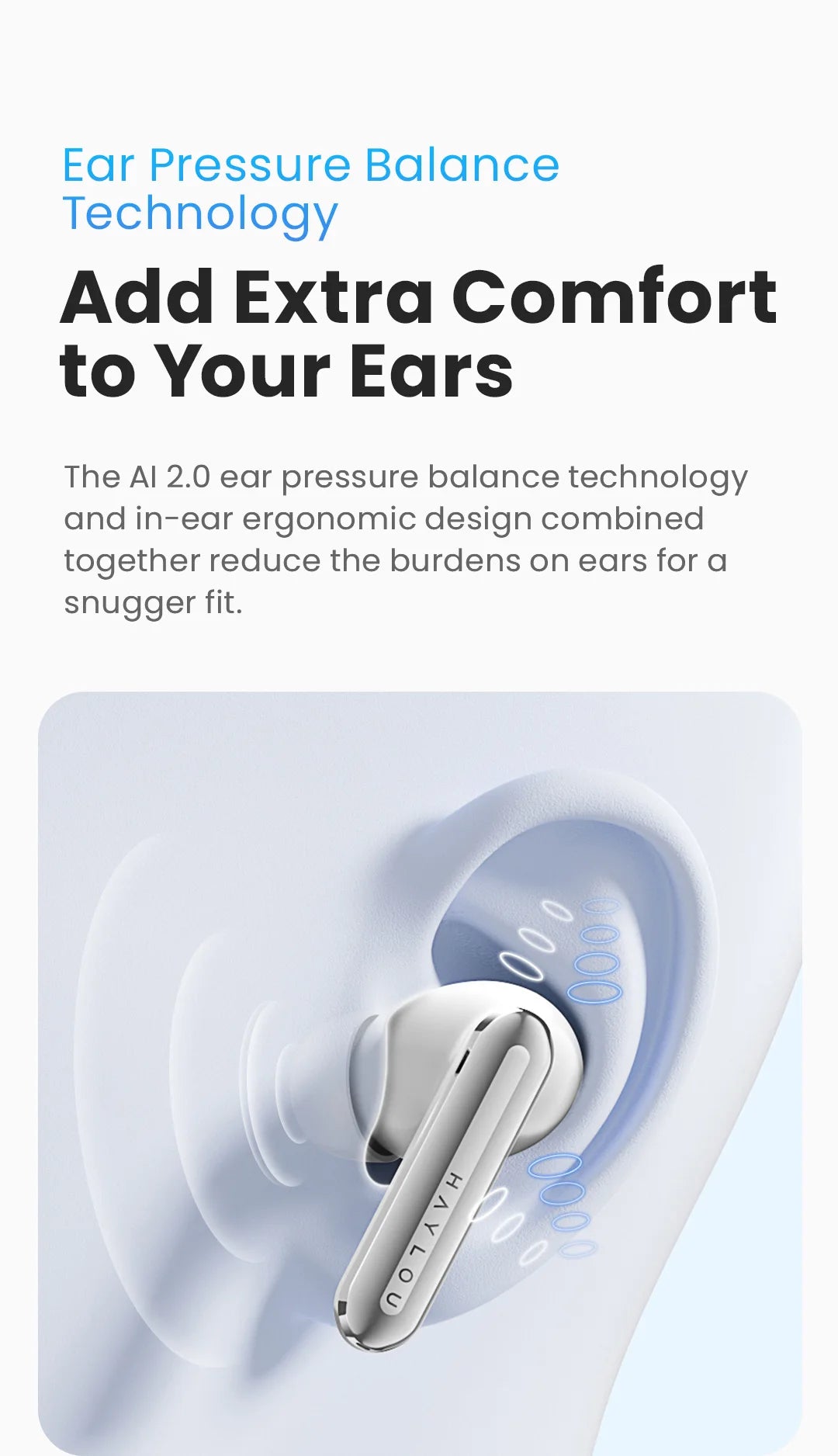 HAYLOU Mori Pro Bluetooth 5.4 Earphones Wireless 43dB Adaptive Hybrid ANC Hi-Res LDAC Earbuds 6 Mic Headphones 28H Battery Life