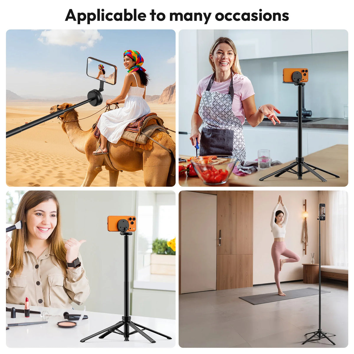 Ulanzi MT85 Automatic Phone Tripod Smartphone Selfie Stick Stand 1.5M With Bluetooth Controller 10M Wireless Magsafe for TikTok
