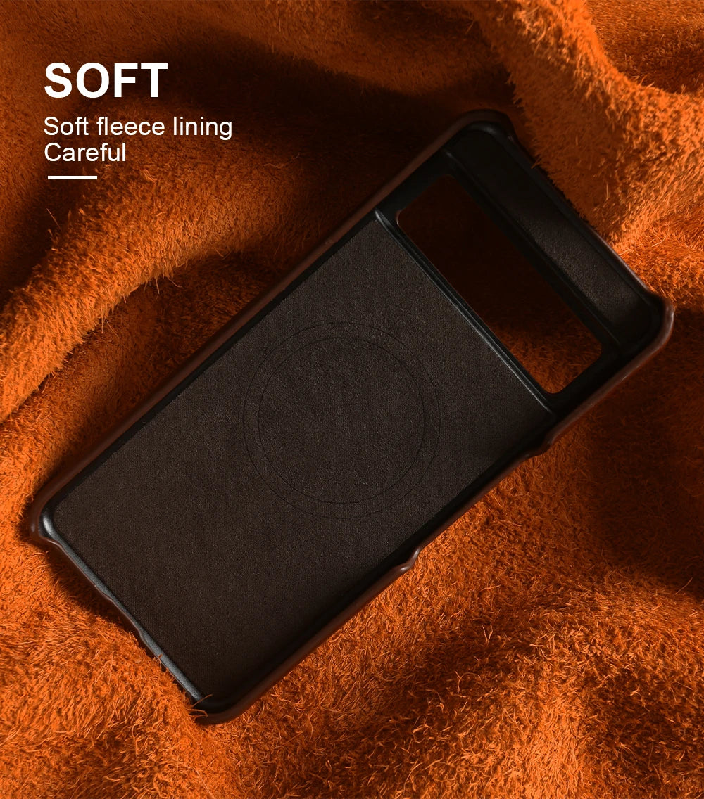 Engrave Initials Oil Wax Genuine Leather Case For Google Pixel 11 10 Pro XL 10A 9A 9 Pro XL 8 8A 7A 7 6A 5A 5 6 Phone Back Cover