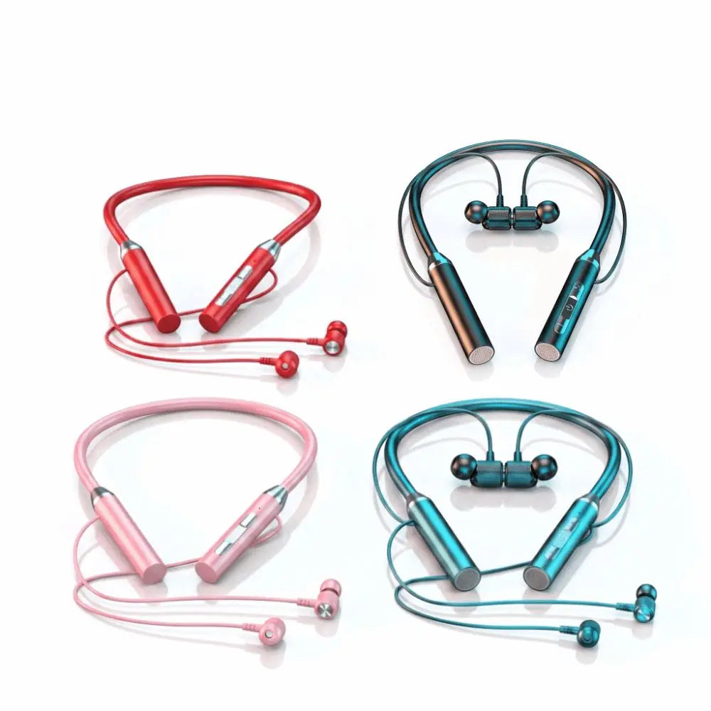 Bluetooth 5.0 Wireless Bluetooth Headphones With Mic Magnetic Design Neckband Earphone Wireless 9D Stereo Bluetooth Earphone