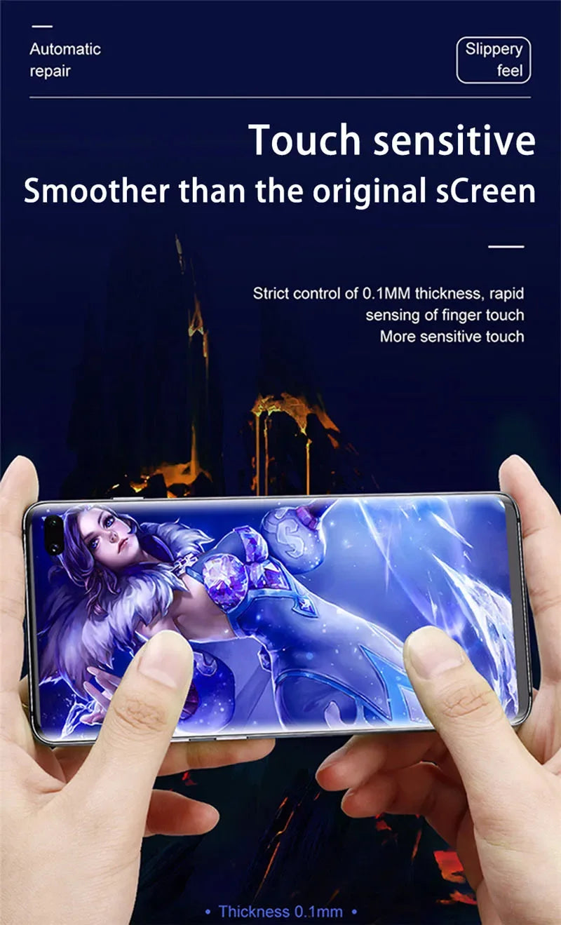 4Pcs Hydrogel Film For Samsung Galaxy S24 S23 S20 S25 S22 S21 Plus Ultra S24 FE Screen Protector For Samsung Note 20 9 10 Plus