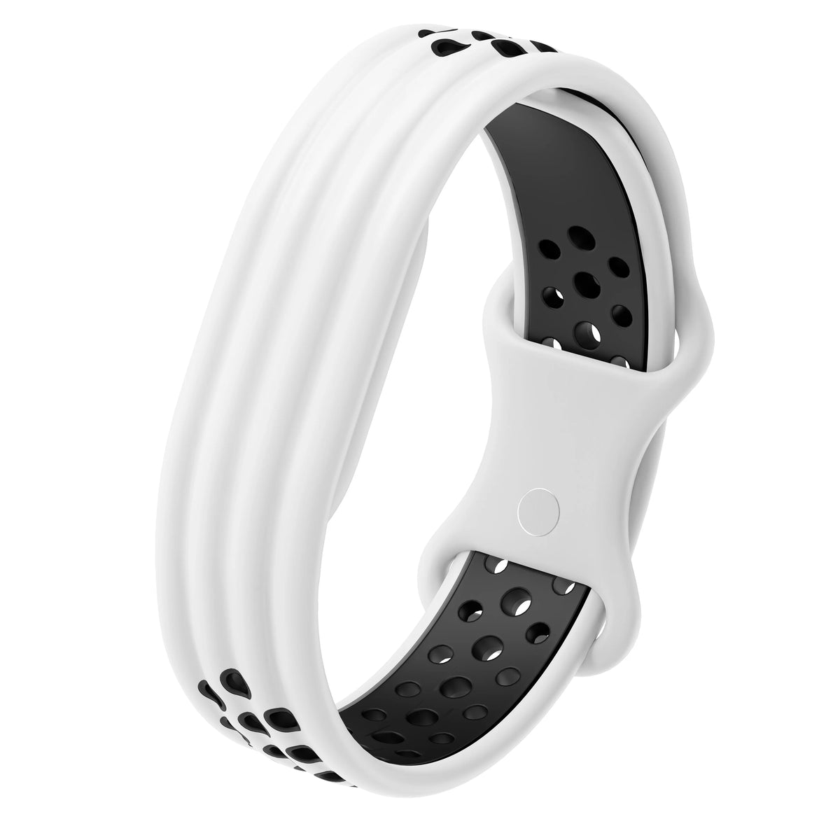 Silicone Loop Sport Watch Strap for Google Fitbit Air Two Tone Bracelet Breathable Band Wristband Correa Replacement Accessories