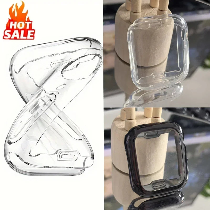 Screen Protector for Apple Watch 41mm 44mm 40mm 45mm 46mm 42mm TPU Full Cover bumper Case iWatch Series 12 11 10 9 8 7 SE 6 5