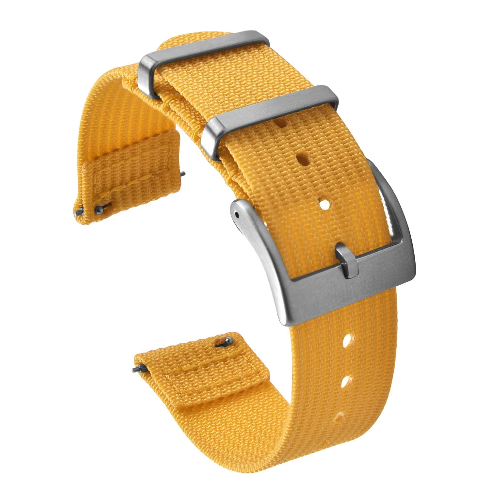 New Ribbed Nylon Watch Strap 18mm 20mm 22mm Qucik Release Straps Military Sports Watchband Fabric Strap for Omega/Smart/Samsung