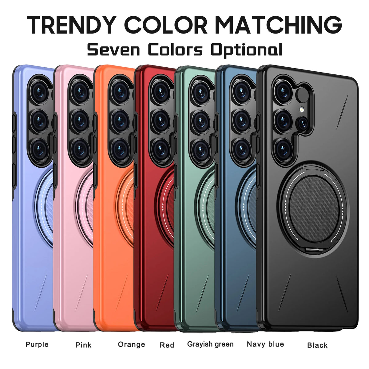 360° Magnetic Bracket Case For Samsung Galaxy S26 S25 S24 S23 S22 Ultra S25 FE S24FE S25Edge For Magsafe Shockproo Cover Fundar