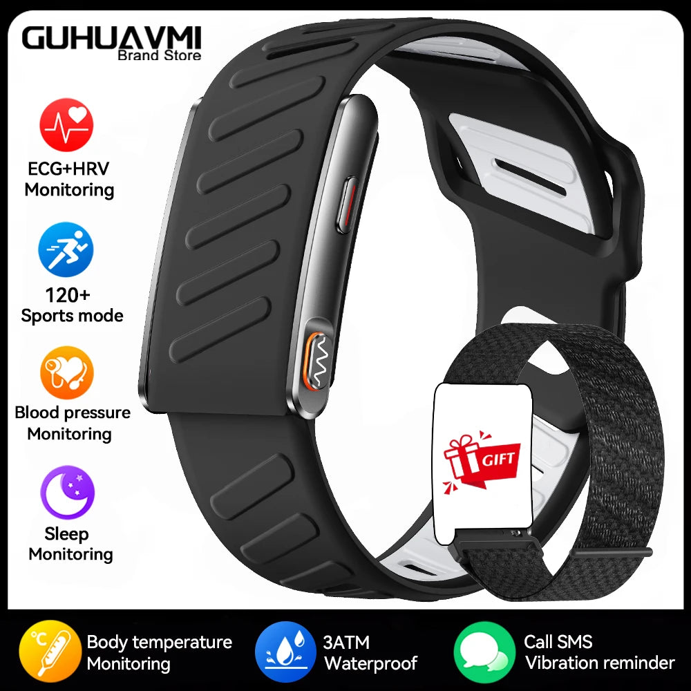 2026 New NO Screen Health Smart Bracelet ECG+PPG Blood Pressure Heart Rate Sleep Monitoring Pedometer Fitness tracker Smart Band