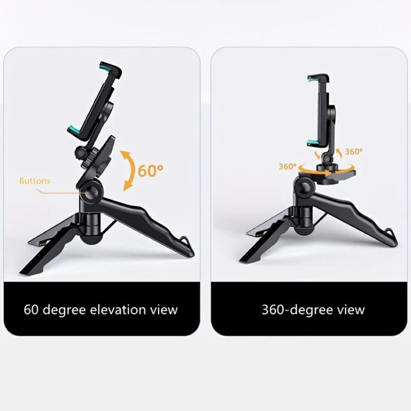 Mobile Phone Holder Tripod Table Top Phone Stand Mini Handheld Tripie Selfie Stick