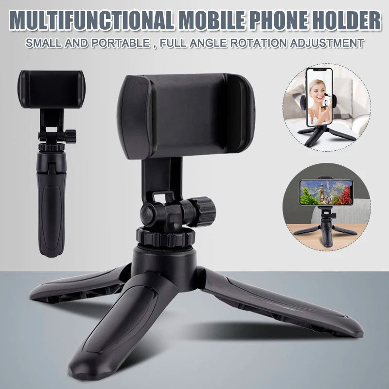 Mini Adjustable Portable Phone Tripod 360 Rotation Simple HolderPhone Tripod360 Rotation,Simple Holderfor Phone