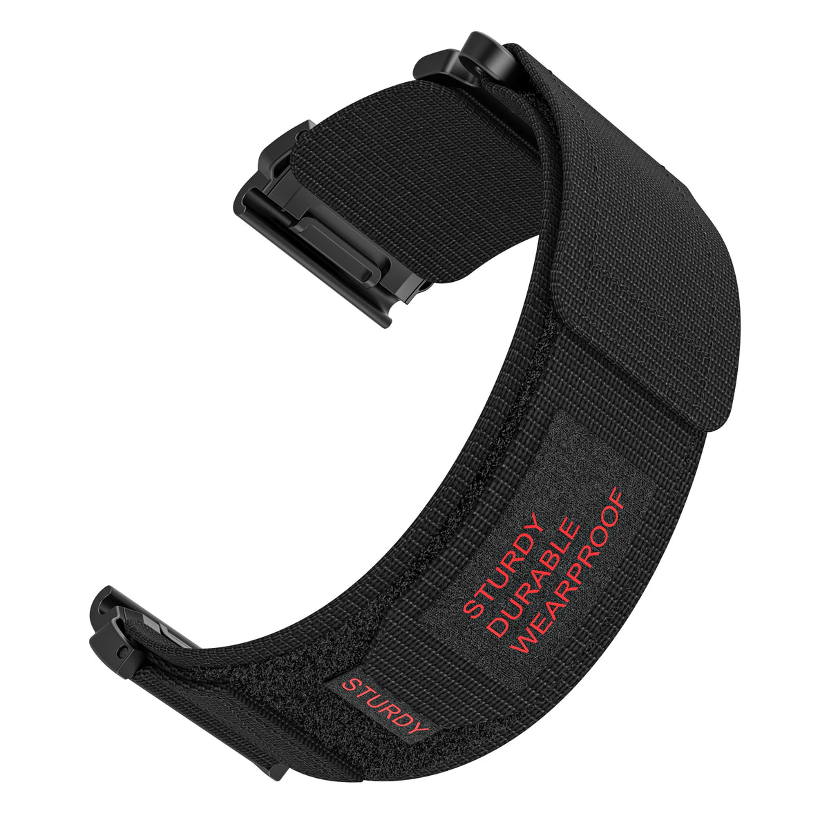 QuickFit 26mm Nylon Velcro Watch Band Strap for Garmin Fenix 8 51mm, Fenix 7X 6X Pro, Epix 2 Pro/Tactix 8 51mm, Instinct 3 50mm