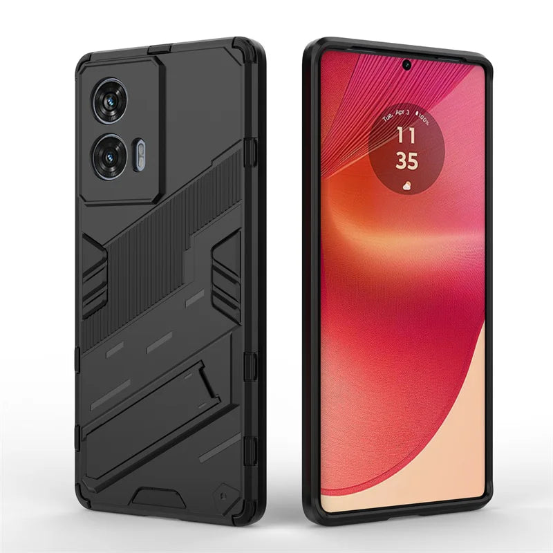 For Motorola Edge 50 Fusion 5G Case Magnetic Armor Shockproof Stand Phone Cases for Moto Edge50 Fusion Edge50Fusion Back Cover