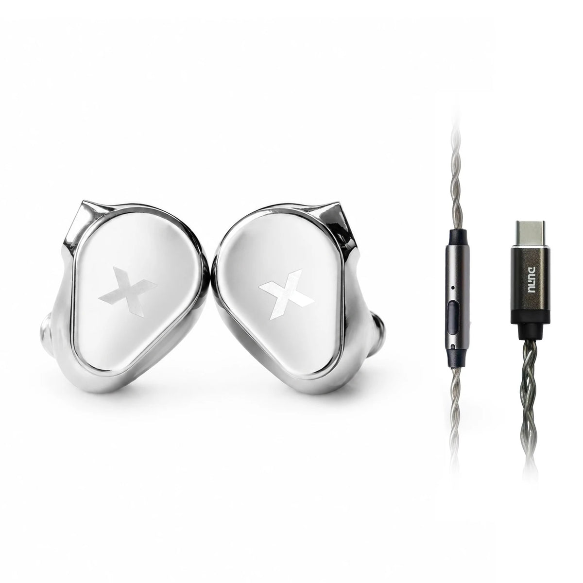 DUNU Titan X Earphones Dual Magnetic Dynamic Driver Metal Alloy Housing 3.5mm/TypeC Mic Earbuds For HiFi Earphone Audiophile