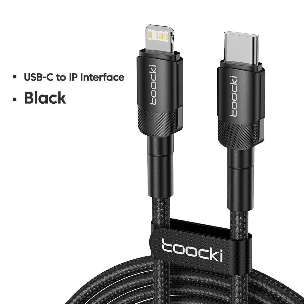 Toocki PD 20W USB C To Lightning Cable For iPhone 14 13 12 11 Pro XS 8 Type C To Lightning Cable Data Wire Fast Charging Cable